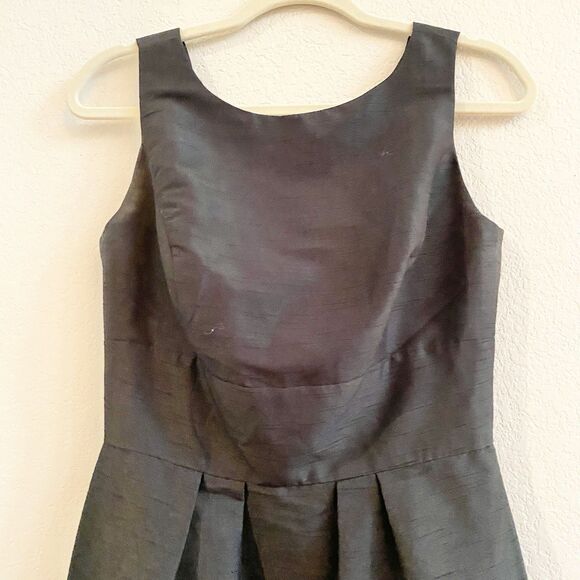 Alfred Sung D522 Women's Size 6 Black A-Line Midi Sleeveless Cocktail Dress Zip - Picture 2 of 10